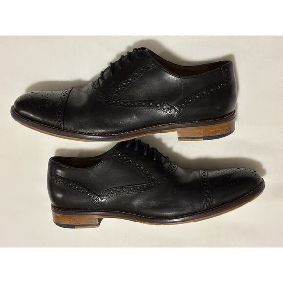 208681 PF50 CONARD MEN SHOE 9.5 M BLACK LEATHER OXFORD BY JOHNSTON & MURPHY main image 6